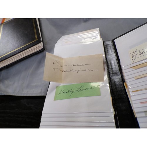 1574 - TWO ALBUMS OF AUTOGRAPH CARDS AND AUTOGRAPHS