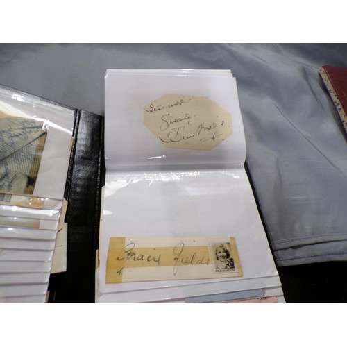 1574 - TWO ALBUMS OF AUTOGRAPH CARDS AND AUTOGRAPHS