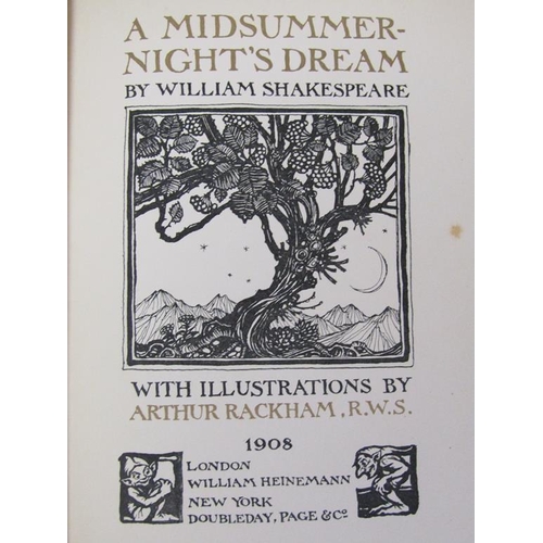 12 - A book - A Midsummer Nights Dream by William Shakespeare, with illustrations by Arthur Rackham, prin... 