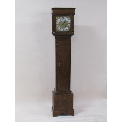 37 - A mid 18c thirty hour longcase clock, the 25cm sq. brass dial signed Everard Billington, Harborough ... 