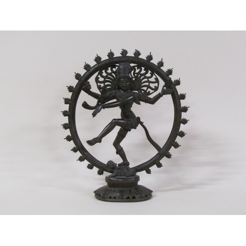 62 - A late 19c/early 20c bronze figure of Shiva, 32cm h.