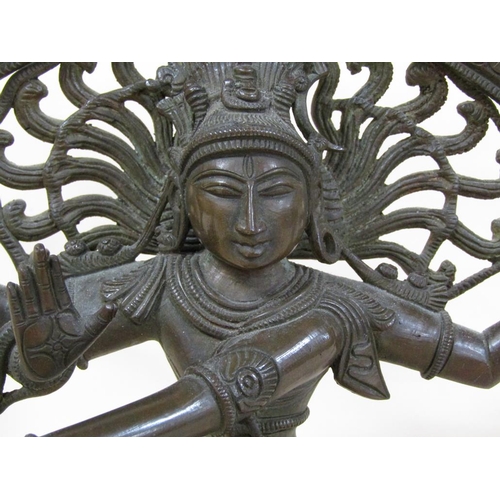 62 - A late 19c/early 20c bronze figure of Shiva, 32cm h.