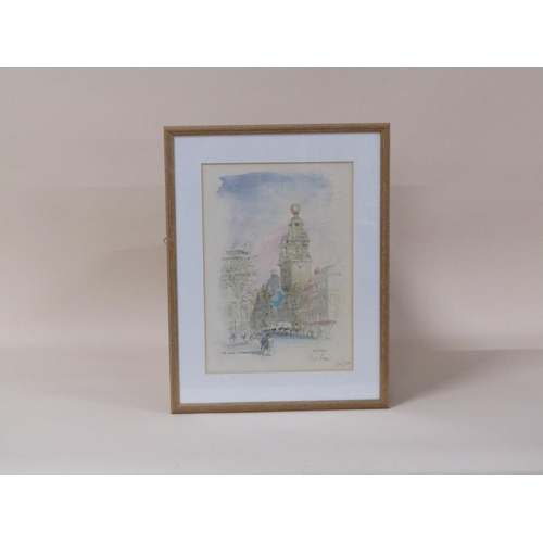 207 - Hugh Casson 85 - The London Colosseum, coloured limited edition print 385/500, framed and glazed, 35... 