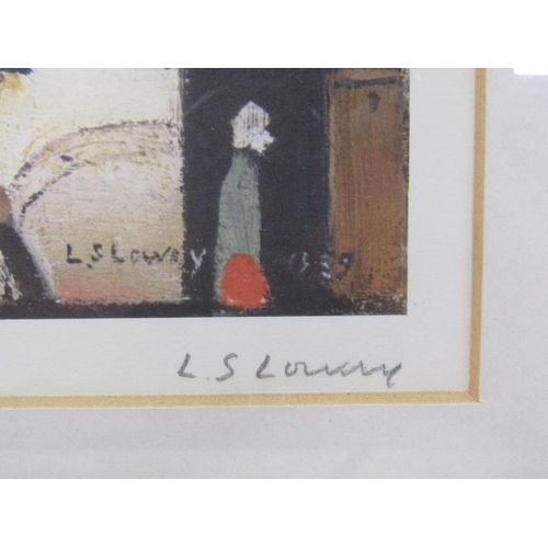 209 - L.S Lowry - Mill scene, limited edition print associated with the observer newspaper, signed in penc... 