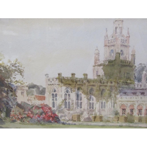 220 - E Popple 1944 - Ashridge, signed and dated 1944, watercolour, framed and glazed, 16.5cm x 26cm.