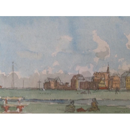 221 - R.F Goodfellow  - A Dieppe-apres midi, signed and titled, watercolour,  framed and glazed, 17cm x 24... 