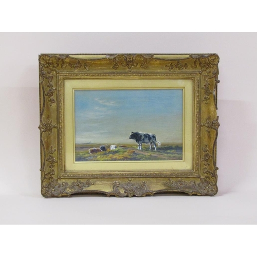 224 - W Luker Jnr - Selsey Bill, signed oil on board, framed, 15cm x 22cm.