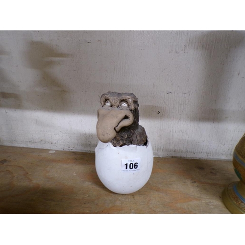 106 - ART POTTERY MARTIN BROS. STYLE GROTESQUE CHICK