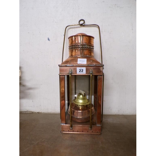 22 - COPPER LANTERN