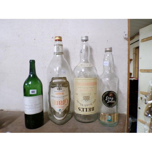 60 - COLLECTION OF WHISKY AND WINE BOTTLES