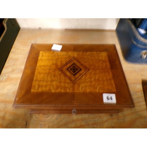 64 - MARQUETRY INLAID BOX