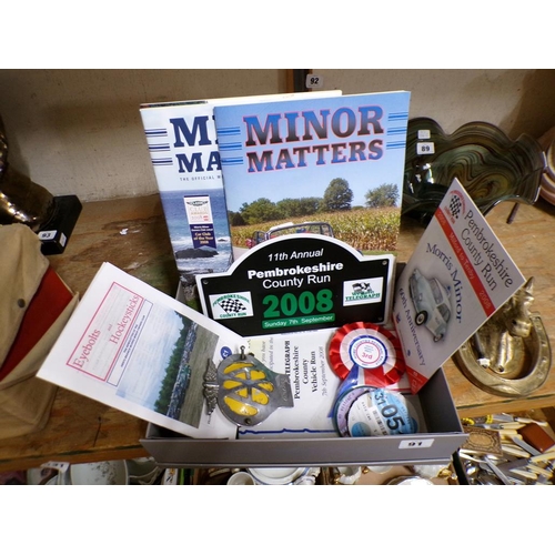 91 - MOTORING MAGAZINES AND BADGES