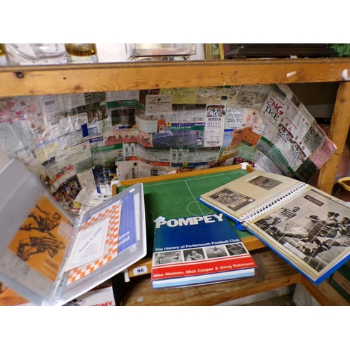 96 - TABLE FOOTBALL GAME PLUS ALBUMS AND MAGAZINES