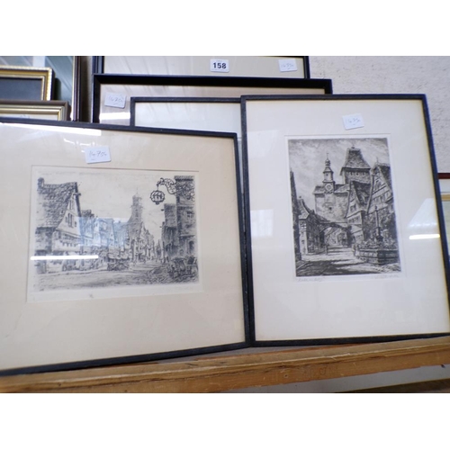 158 - ANTIQUE ENGRAVINGS AND PRINTS