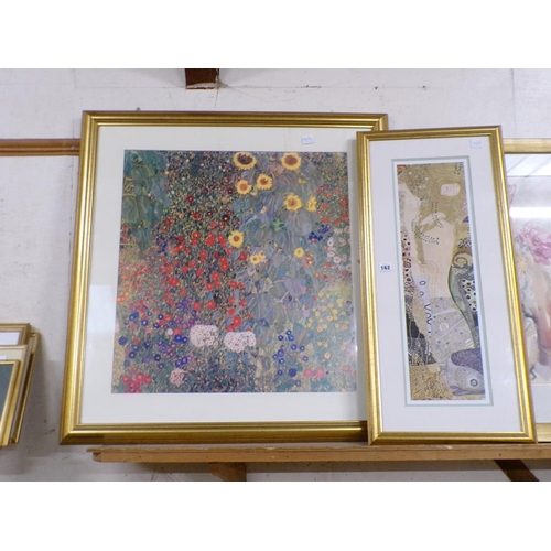 162 - TWO FRAMED PRINTS - ART NOUVEAU STYLE