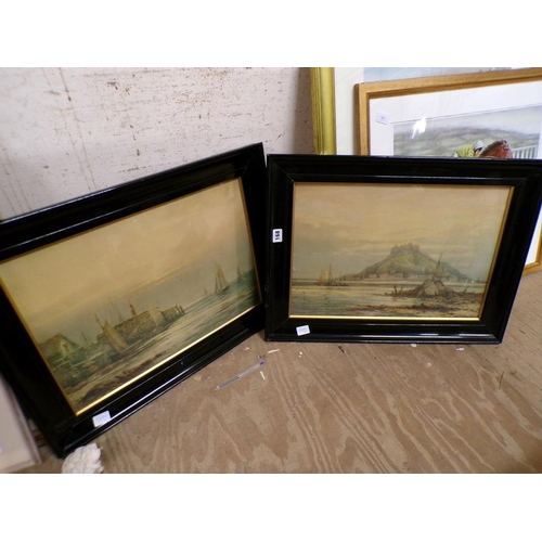 168 - TWO FRAMED PRINTS COASTAL SCENES