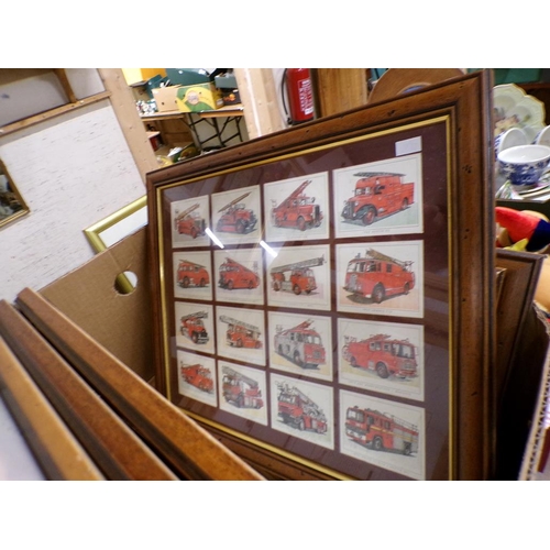 201 - FRAMED CIGARETTE TYPE CARDS - CARS