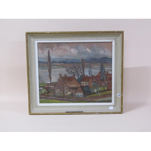 1208 - MONO JAS. FROM THE SUMMER HOUSE, WINTER 1962, OIL ON CANVAS, FRAMED, 50CM X 60CM