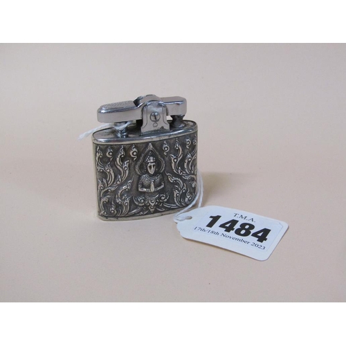 1484 - INDIAN SILVER CASED RONSON LIGHTER