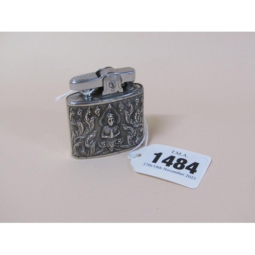 1484 - INDIAN SILVER CASED RONSON LIGHTER