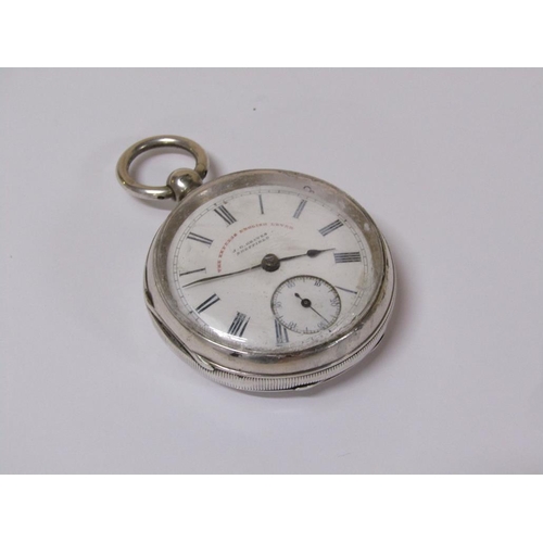 1490 - JG GRAVES SHEFFIELD EXPRESS ENGLISH LEVER POCKET WATCH, SILVER CASED WRISTWATCH