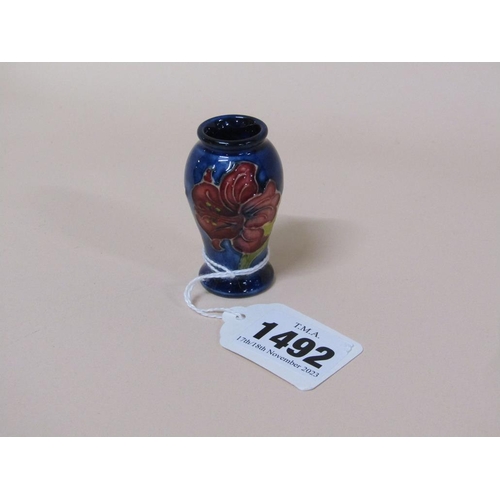 1492 - MINIATURE MOORCROFT VASE