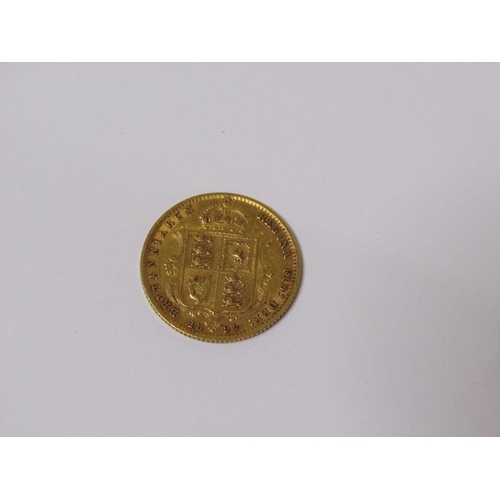 1493 - 1892 SHIELD BACK VICTORIAN HALF SOVEREIGN