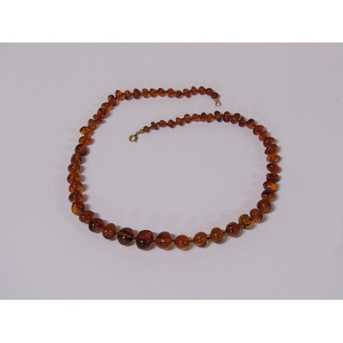 1524 - STRING OF AMBER LIKE BEADS