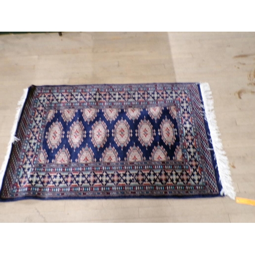 2010 - ORIENTAL BLUE FAUN GROUND PATTERN RUG 81CM X 132CM