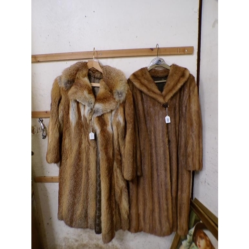 153 - TWO LADIES FUR COATS