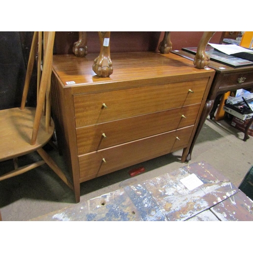 625 - TEAK THREE DRAWER CHEST