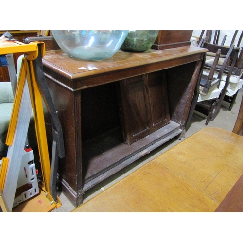 630 - VICTORIAN BOOKCASE - 130cm w, 89cm h