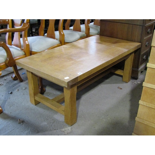 596 - OAK COFFEE TABLE