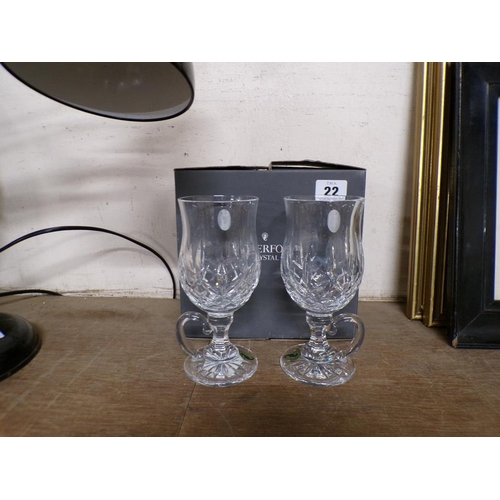 22 - WATERFORD CRYSTAL LISMORE GLASSES