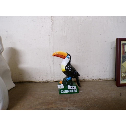 32 - REPRO CAST IRON GUINNESS TOUCAN