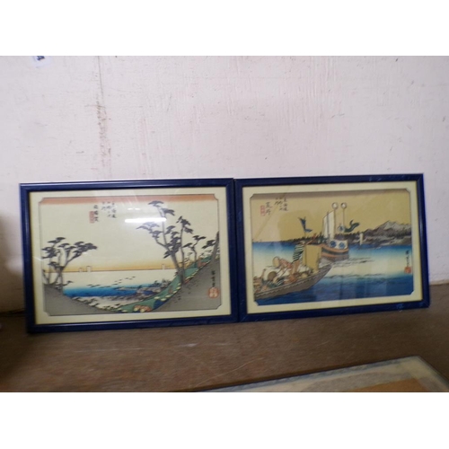 33 - ORIENTAL FRAMED PRINTS