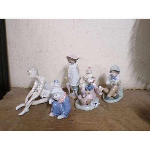 58 - COLLECTION OF NAO PORCELAIN FIGURS TO INCL CLOWNS