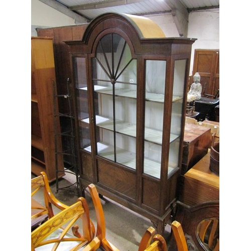 875 - EDWARDIAN MAHOGANY DISPLAY CABINET