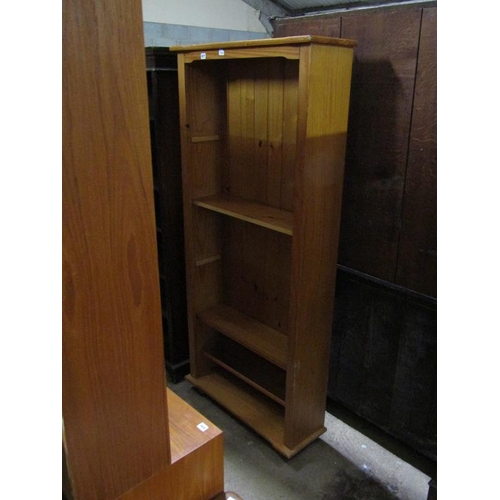 877 - MODERN PINE BOOKCASE