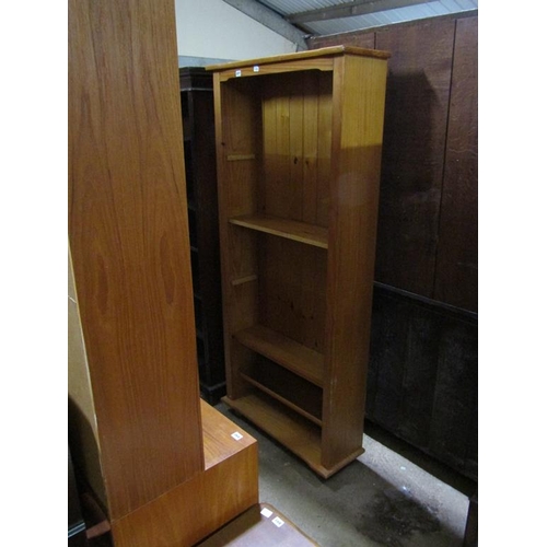 877 - MODERN PINE BOOKCASE