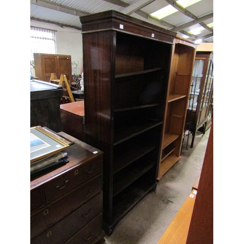 878 - MAHOGANY BOOKCASE - 183.5cm h, 89.5cm h