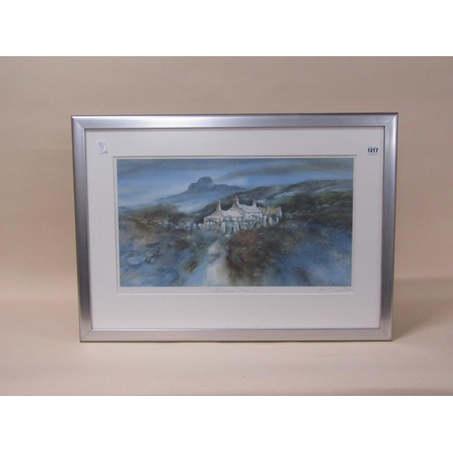 1217 - MACDONALD - MOORLAND FARM I, COLOURED LIMITED EDITION PRINT, SIGNED AND TITLED IN PENCIL, F/G, 34CM ... 