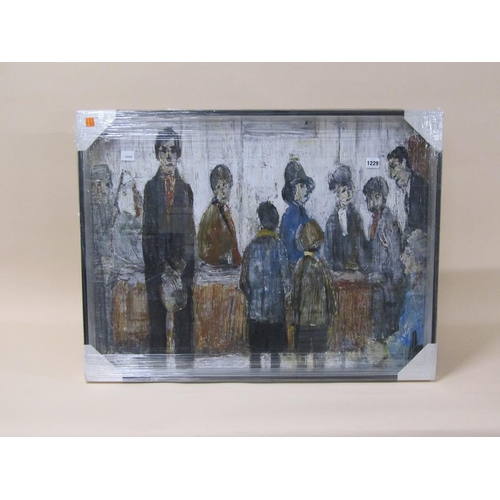 1229 - F/G PRINT - LOWRY STYLE, 78CM X 59CM