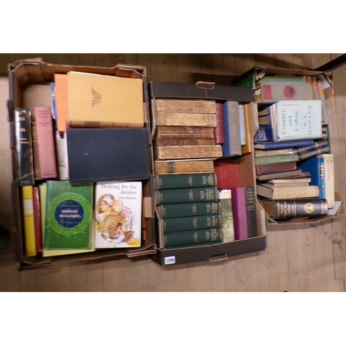 1299 - THREE BOXES OF MIXED BOOKS