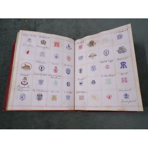 1349 - BOOK OF 19C AND EARLIER LETTER CRESTS