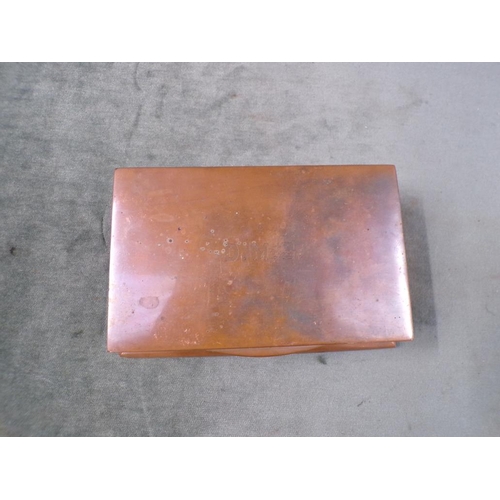 1428 - COPPER CIGARETTE BOX