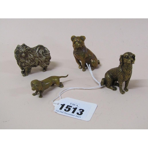 1513 - COLLECTION OF FOUR 20c MINIATURE DOGS