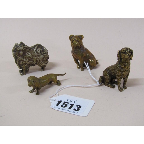 1513 - COLLECTION OF FOUR 20c MINIATURE DOGS