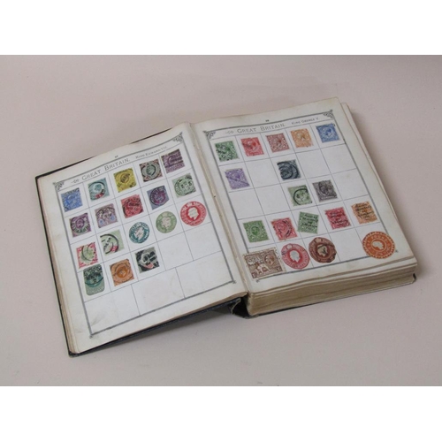 1519 - LINCOLN STAMP ALBUM CONTAINING VICTORIAN PENNY REDS ETC.