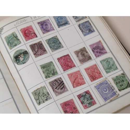 1519 - LINCOLN STAMP ALBUM CONTAINING VICTORIAN PENNY REDS ETC.